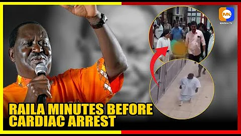 Viral Video showing Raila's last Walk before Cardiac Arrest Sends Shockwaves Online